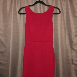 Wine red backless maxi dress